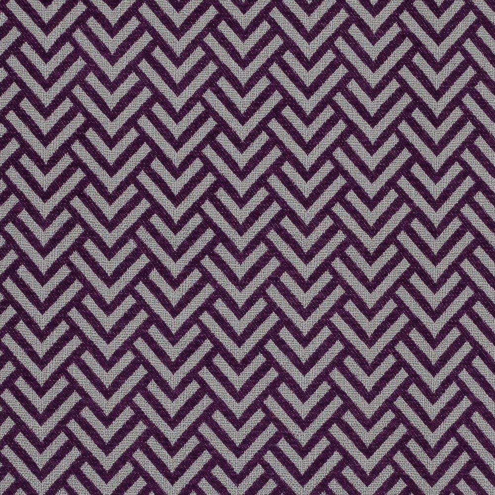 Royal Purple Chevron Upholstery Chenille - Joann Fabrics