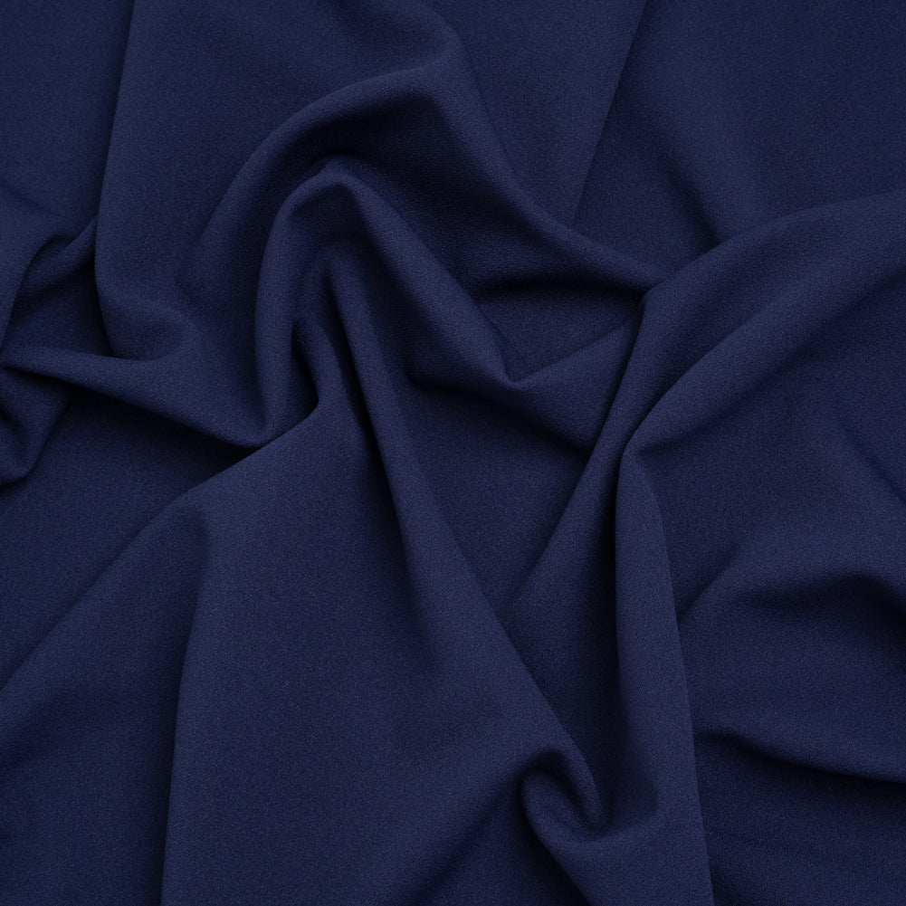 Stretch Polyester Crepe Double Knit - Dark Blue - Designer Deadstock - Joann Fabrics