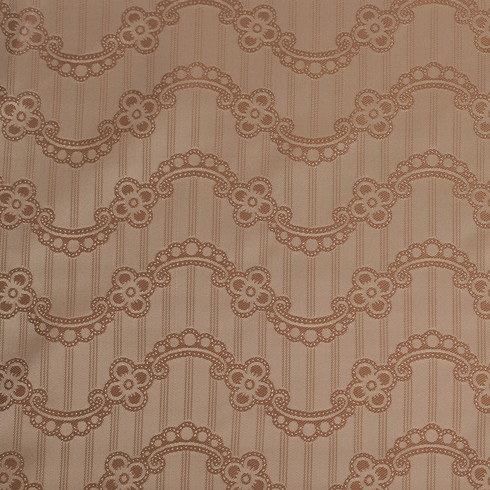 Nougat/Hazel Floral Striped Acetate Lining - Joann Fabrics