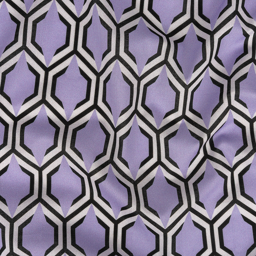 Cotton Voile - Lavender Honeycomb Geometric - Sweet as Honey Print - Mood Exclusive Wisteria Collection - Joann Fabrics