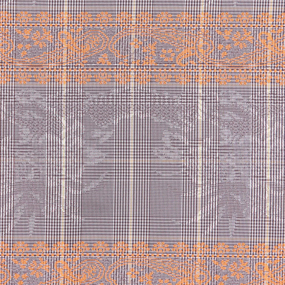 Brown and Orange Checked and Plaid Poly Taffeta - Joann Fabrics