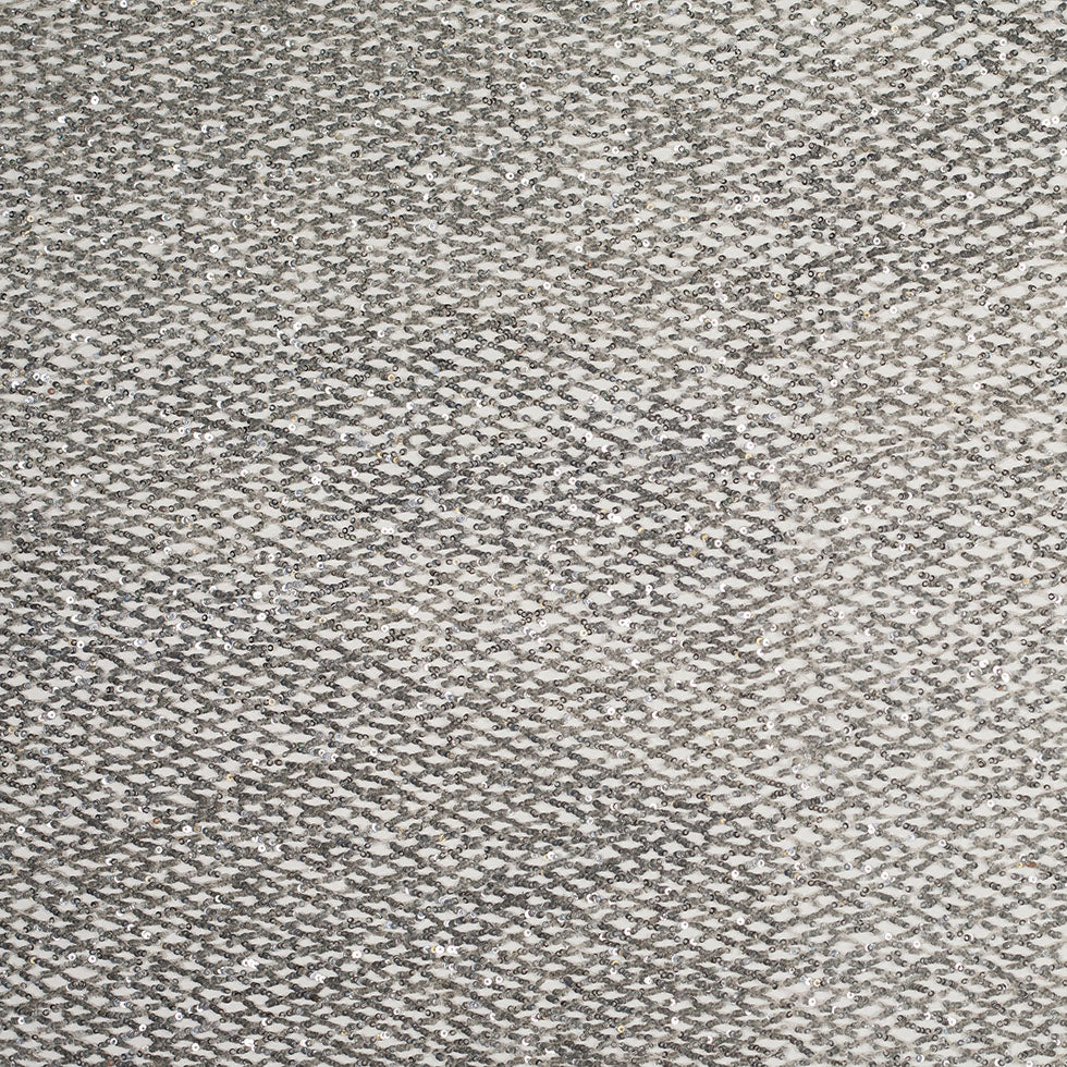 Silver Sequined Netted Lace - Joann Fabrics