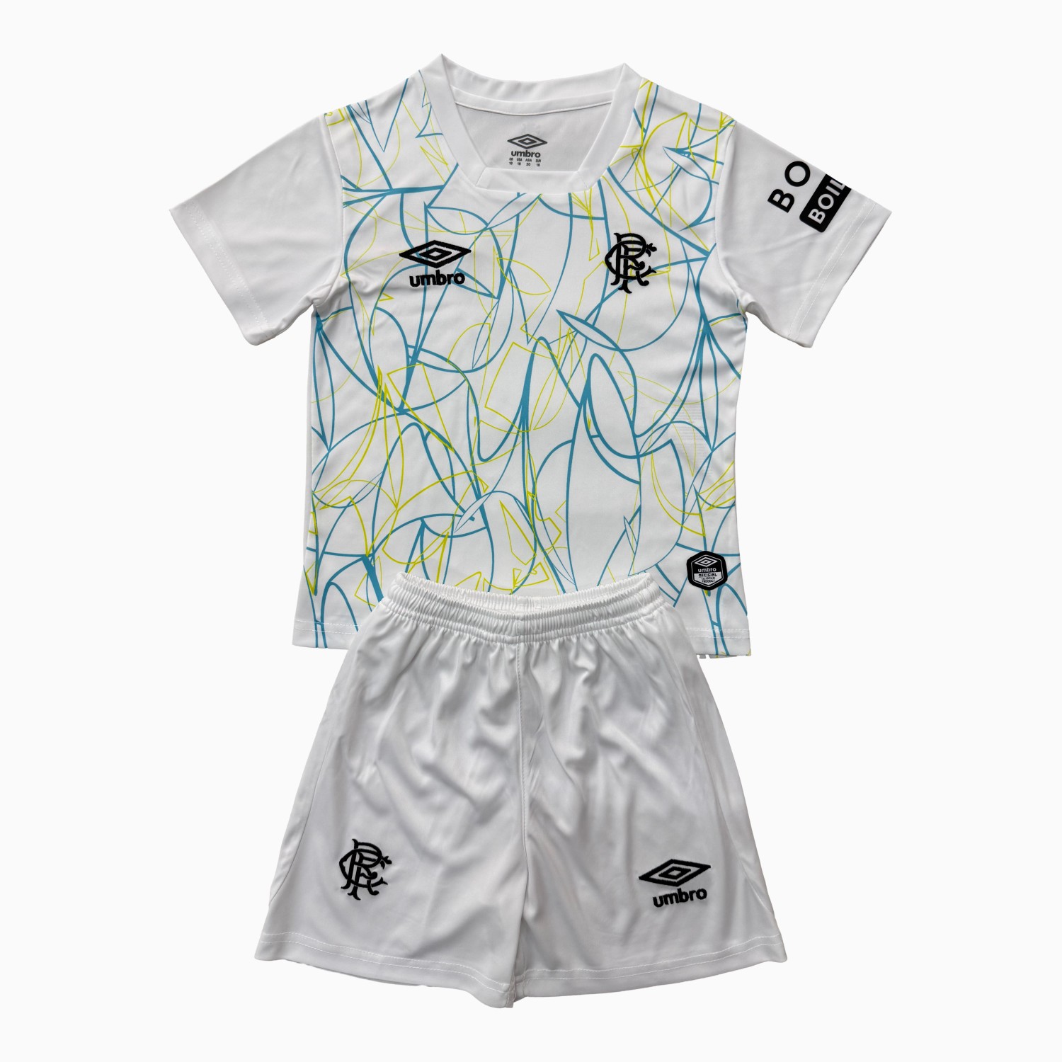 Glasgow Rangers 26-27 White Goalkeeper Kids Kit - UnitedFutballJersey