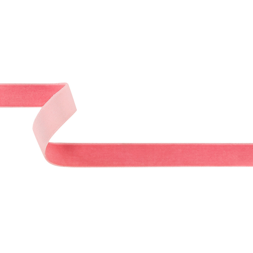 Pretty in Pink Single Face Velvet Ribbon - 0.75