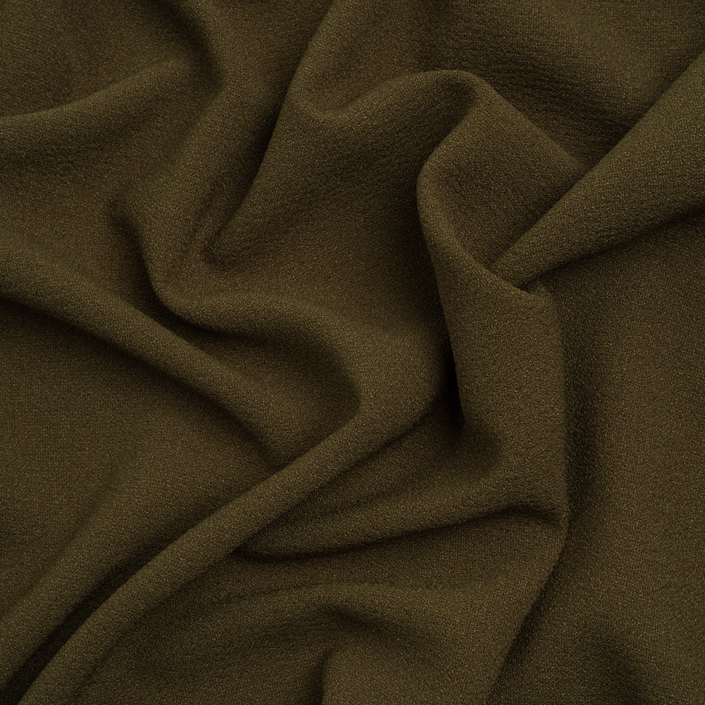 Famous Australian Designer Olive Green Stretch Polyester Crepe - Joann Fabrics