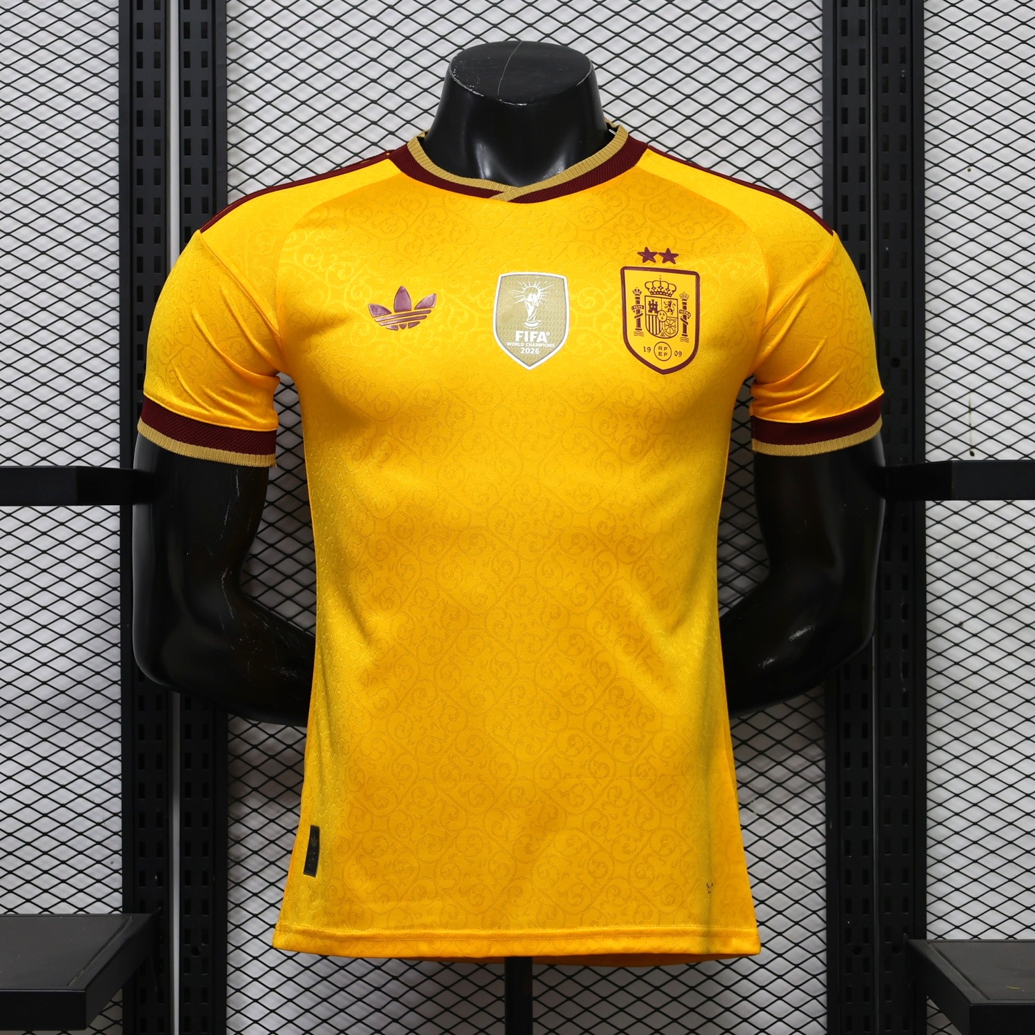 Spain 2026 Yellow Two-Star Special Jersey - Player Version - UnitedFutballJersey