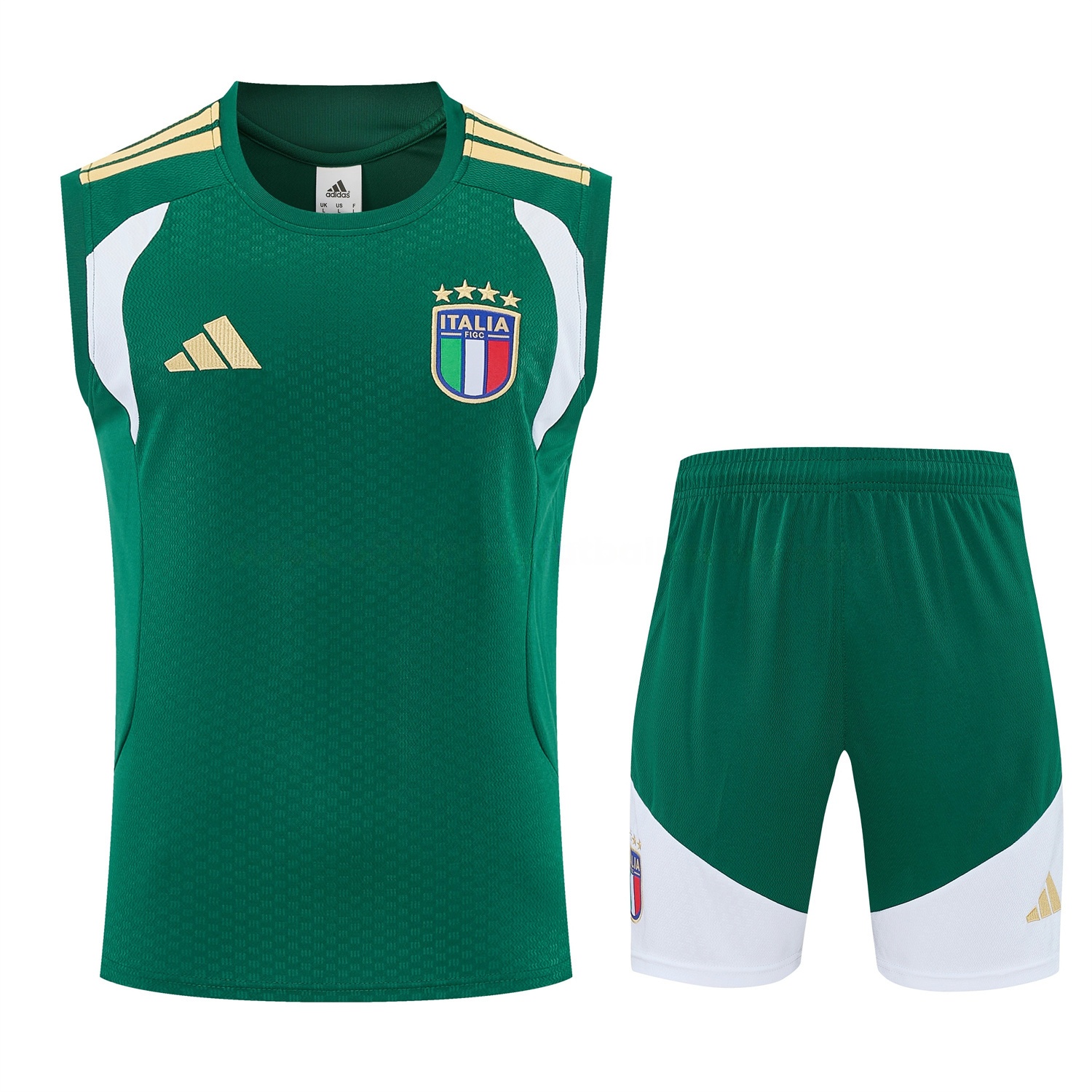Italy 2026 Vest Training Set - Green Vest and Shorts - UnitedFutballJersey