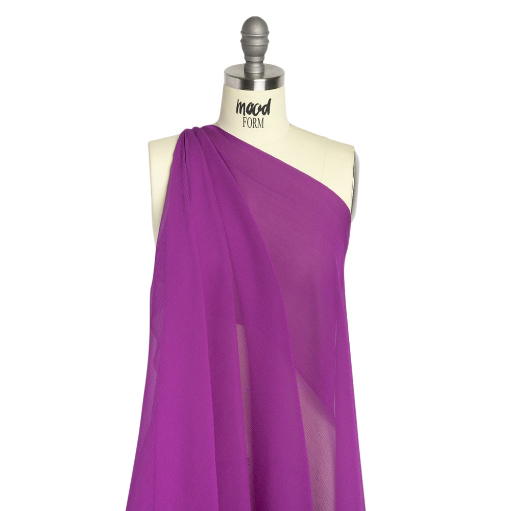 Crinkled Silk Chiffon - Sparkling Purple - Premium Collection - Joann Fabrics