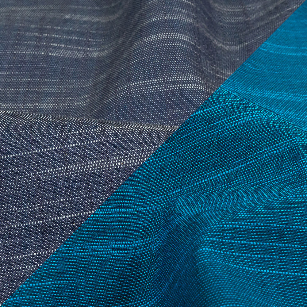 Phthalo Blue Striated Cotton Chambray - Joann Fabrics