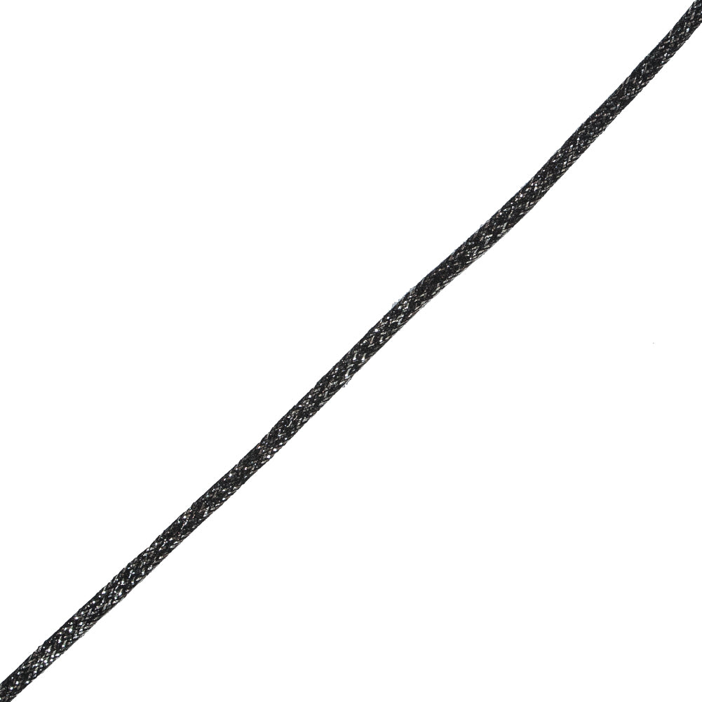 Black and Silver Metallic Braid - 0.25