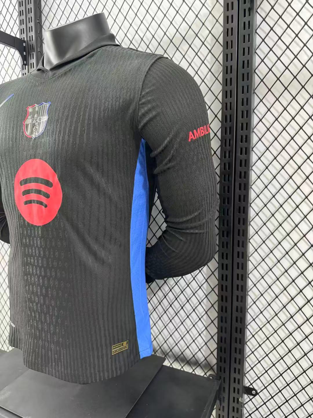 2024/2025 Long Sleeve Barcelona Away No Spotify Jersey  1:1 Thai Quality