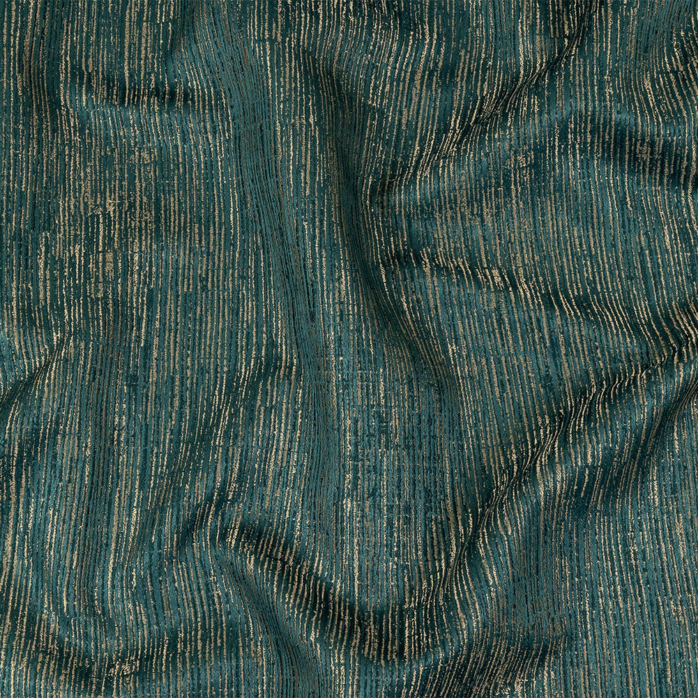 Recycled Polyester Jacquard - Peacock Striated - British Imported - Joann Fabrics