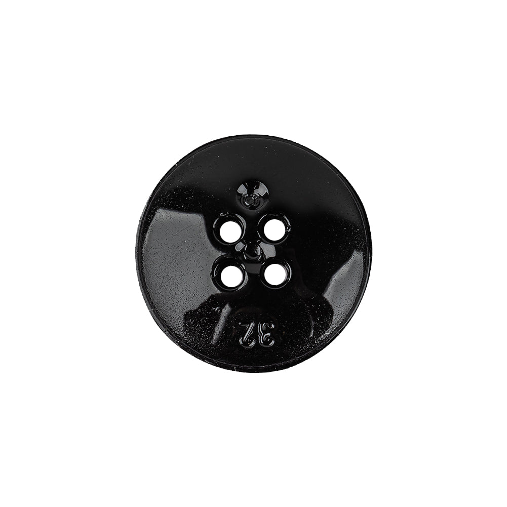 Italian Glossy Deep Roast Abstract Molded 4-Hole Faux Leather Button - 32L/20mm - Joann Fabrics