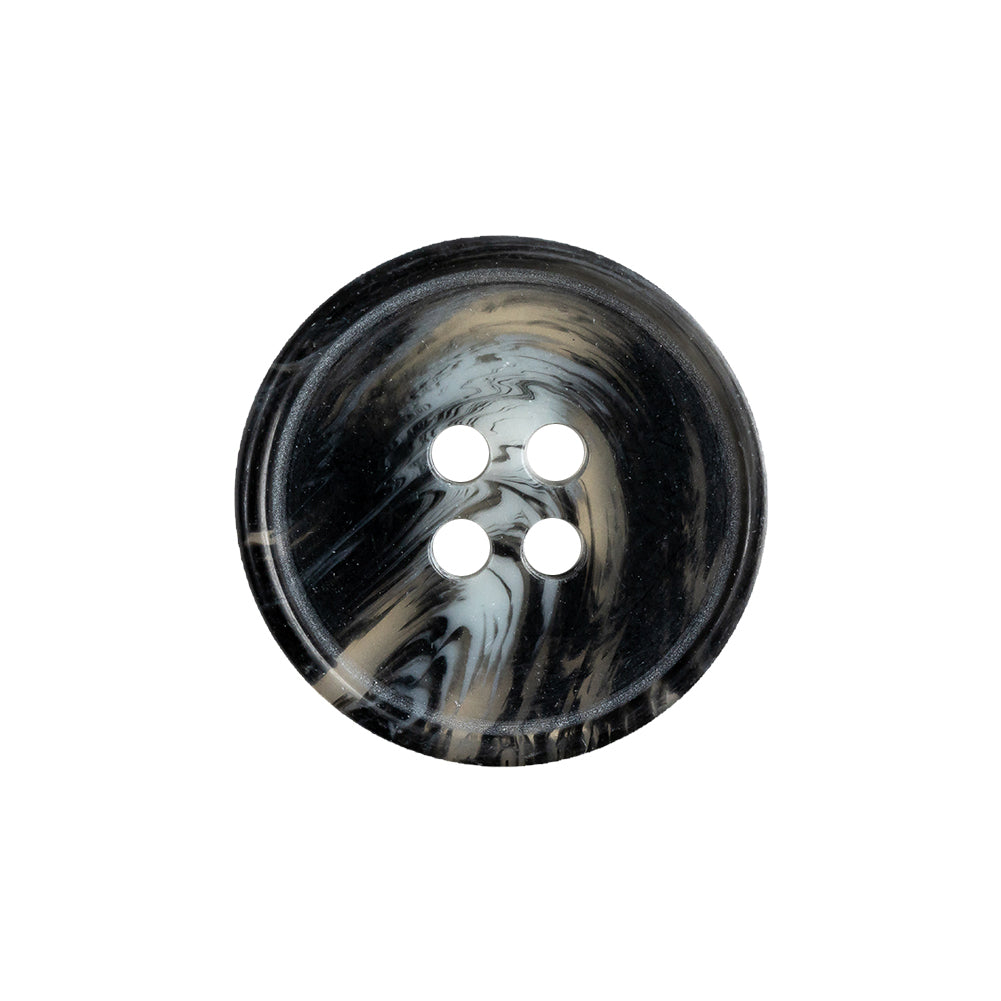 Black, Transparent and Gray Narrow Rimmed Button - 35L/22mm - Joann Fabrics