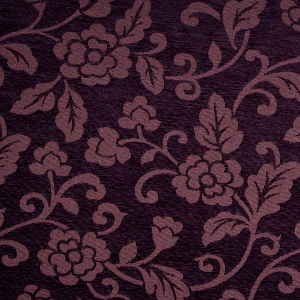 Aubergine Floral Chenille - Joann Fabrics