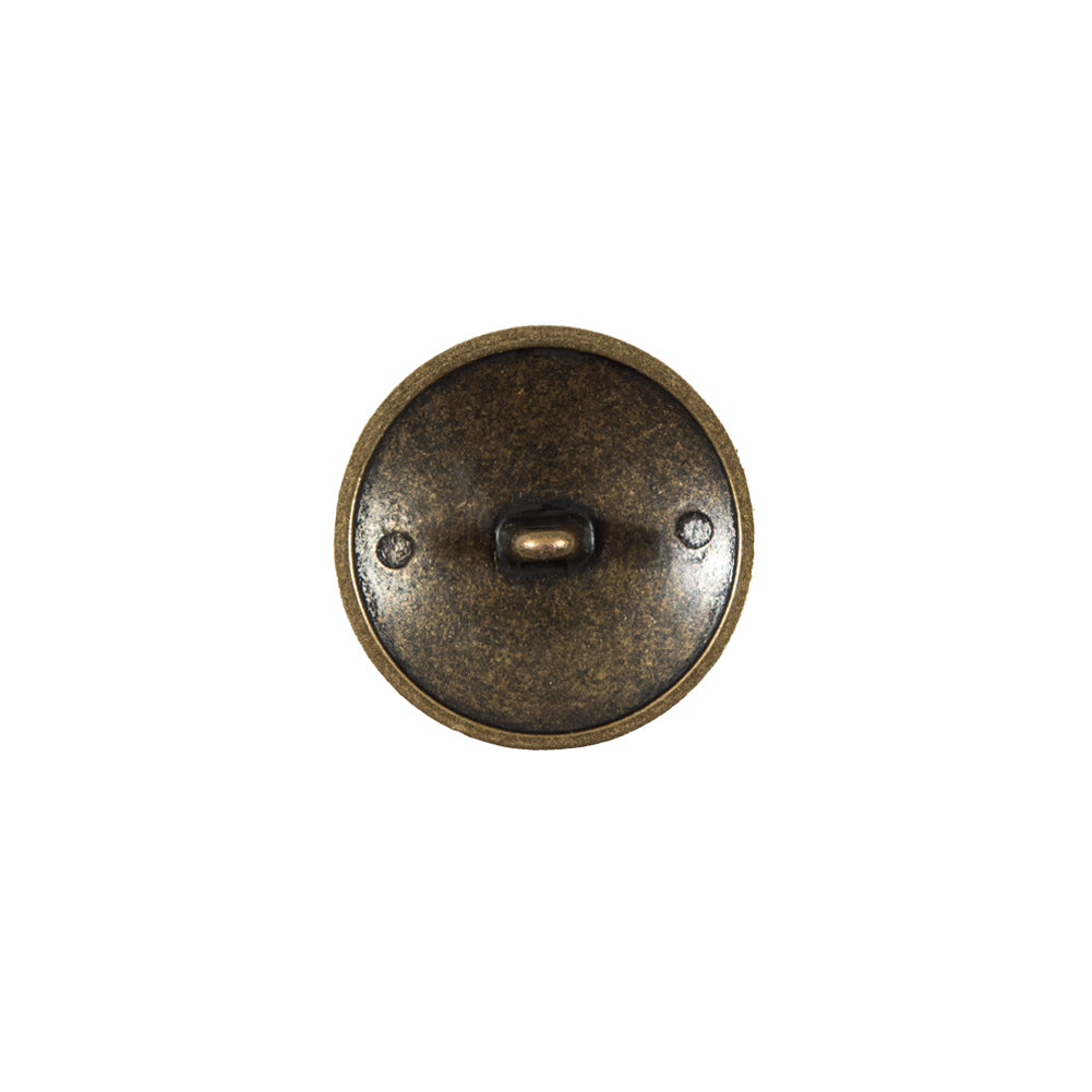 Italian Antique Gold Button with Double-Headed Eagle Emblem - 24L/15mm - Joann Fabrics