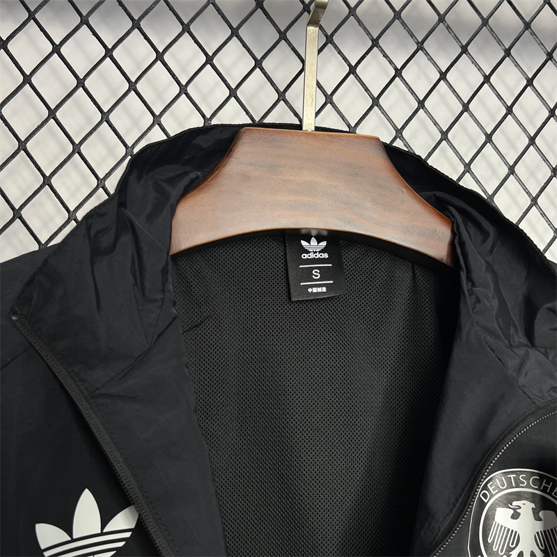 2024-2025 Germany Windbreaker Soccer Jersey Black