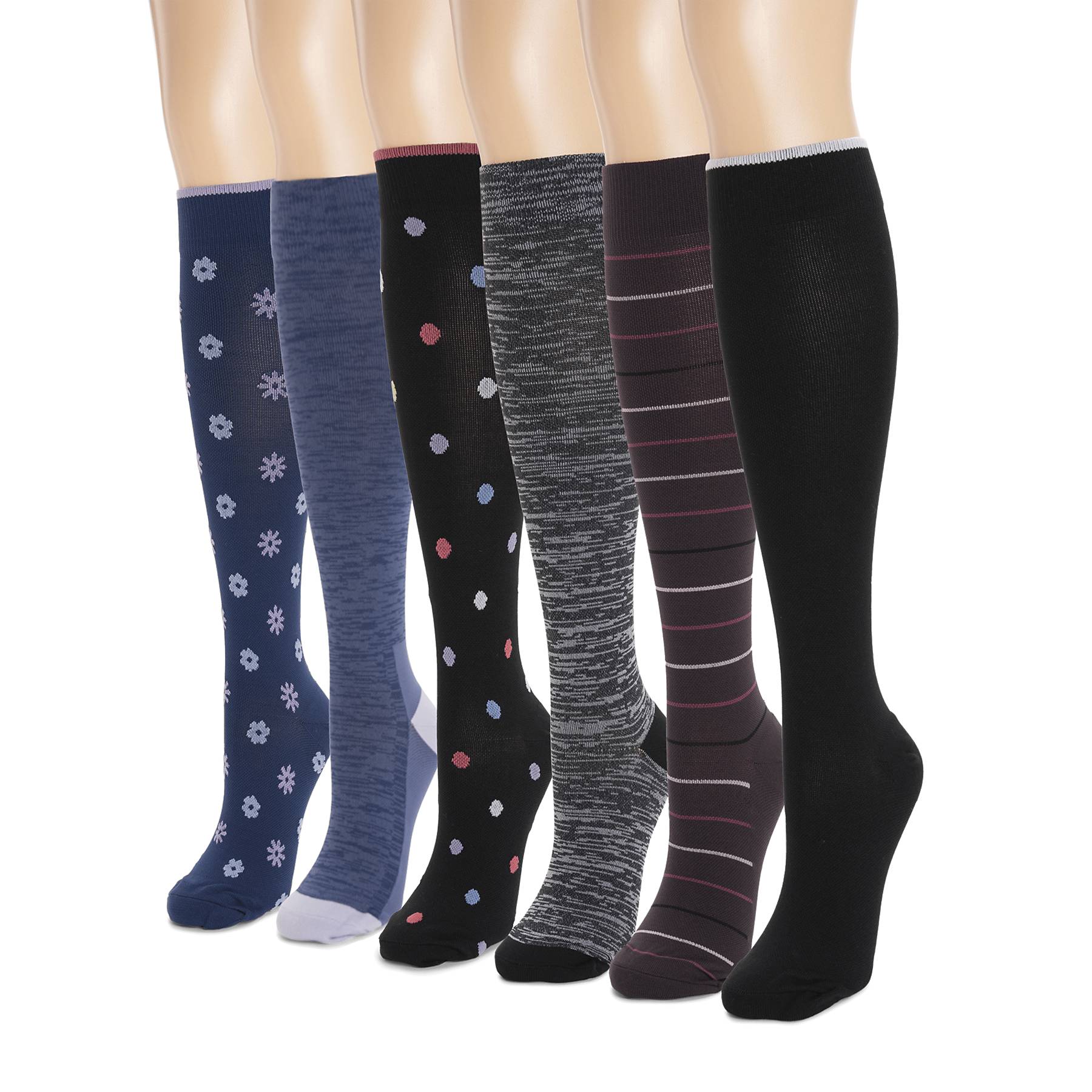 Muk Luks Compression Socks 6pk - Northstyle Catalog