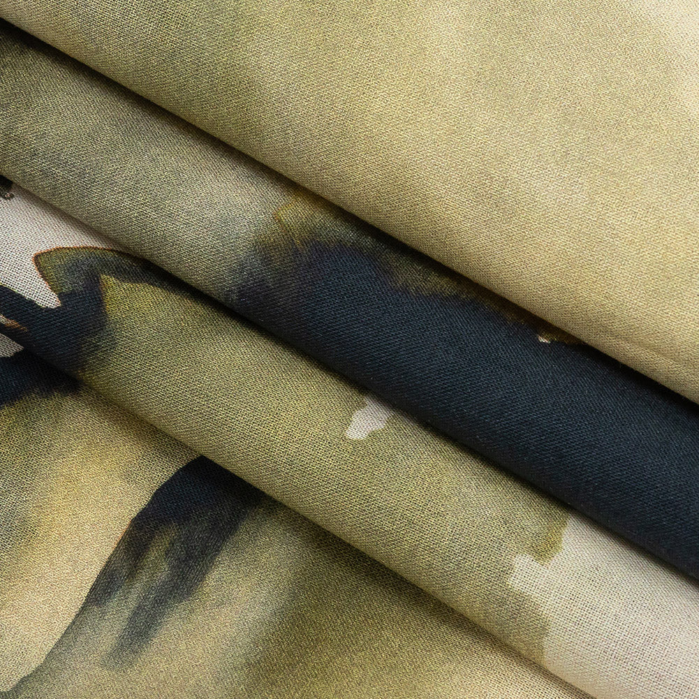 Cotton Voile - Watercolor Trees - Spectral Canopy Print - Mood Exclusive Rio Collection - Joann Fabrics