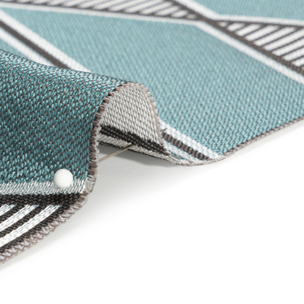 Teal, Charcoal and Gray Deco Diamonds Polyester Jacquard - Joann Fabrics