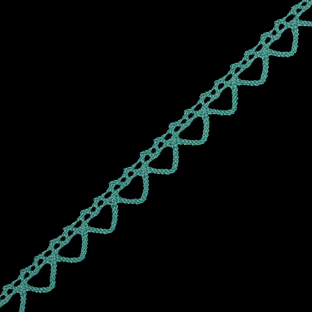 Seafoam European Cotton Crochet Trim - 0.375