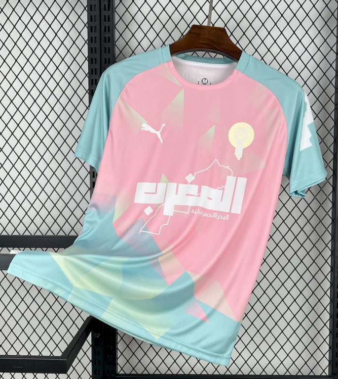 2025/2026 Morocco National Team Special Edition Pink And Green Football Jersey 1:1 Thai Quality