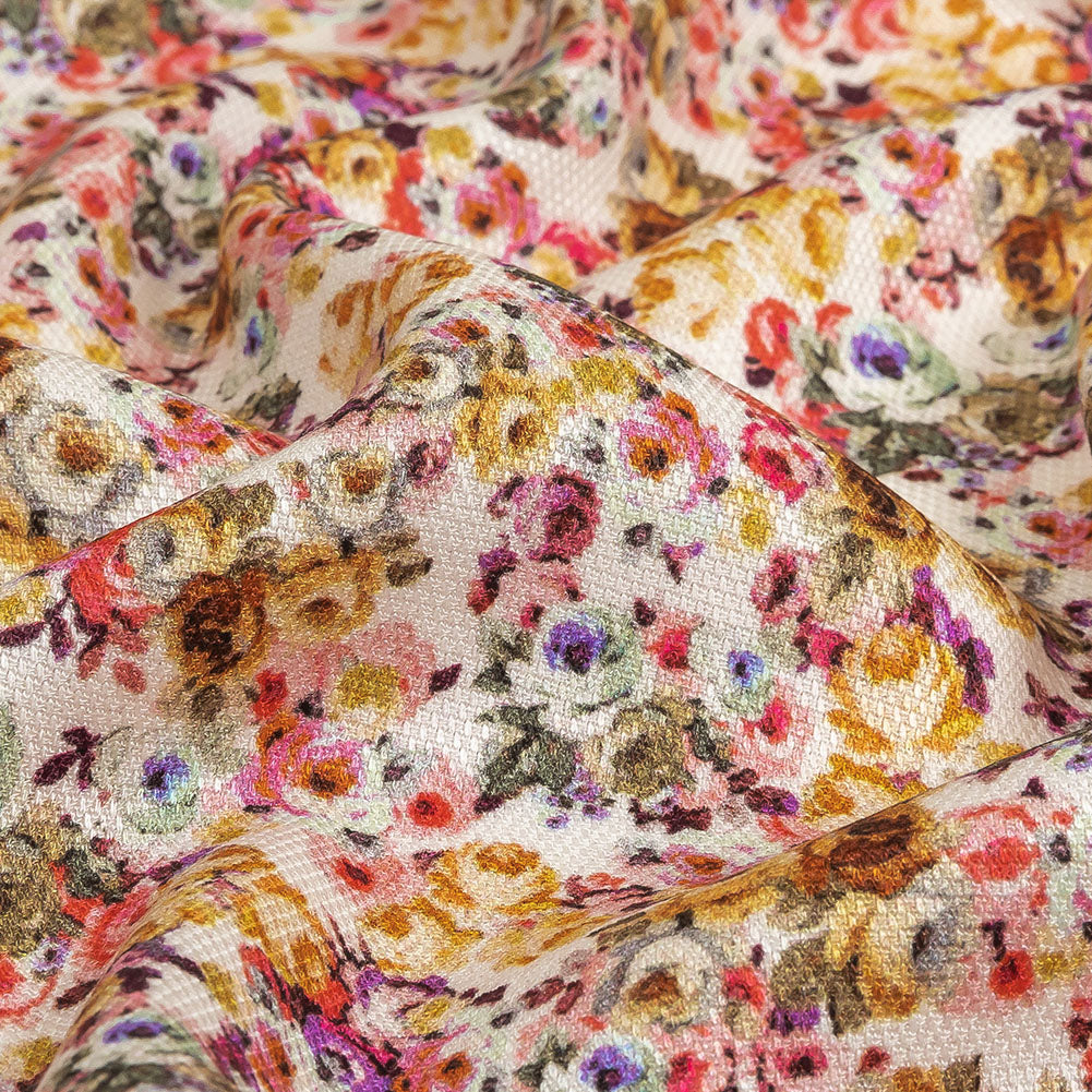 Mood Exclusive Rose Burst Viscose Basket Woven - Joann Fabrics