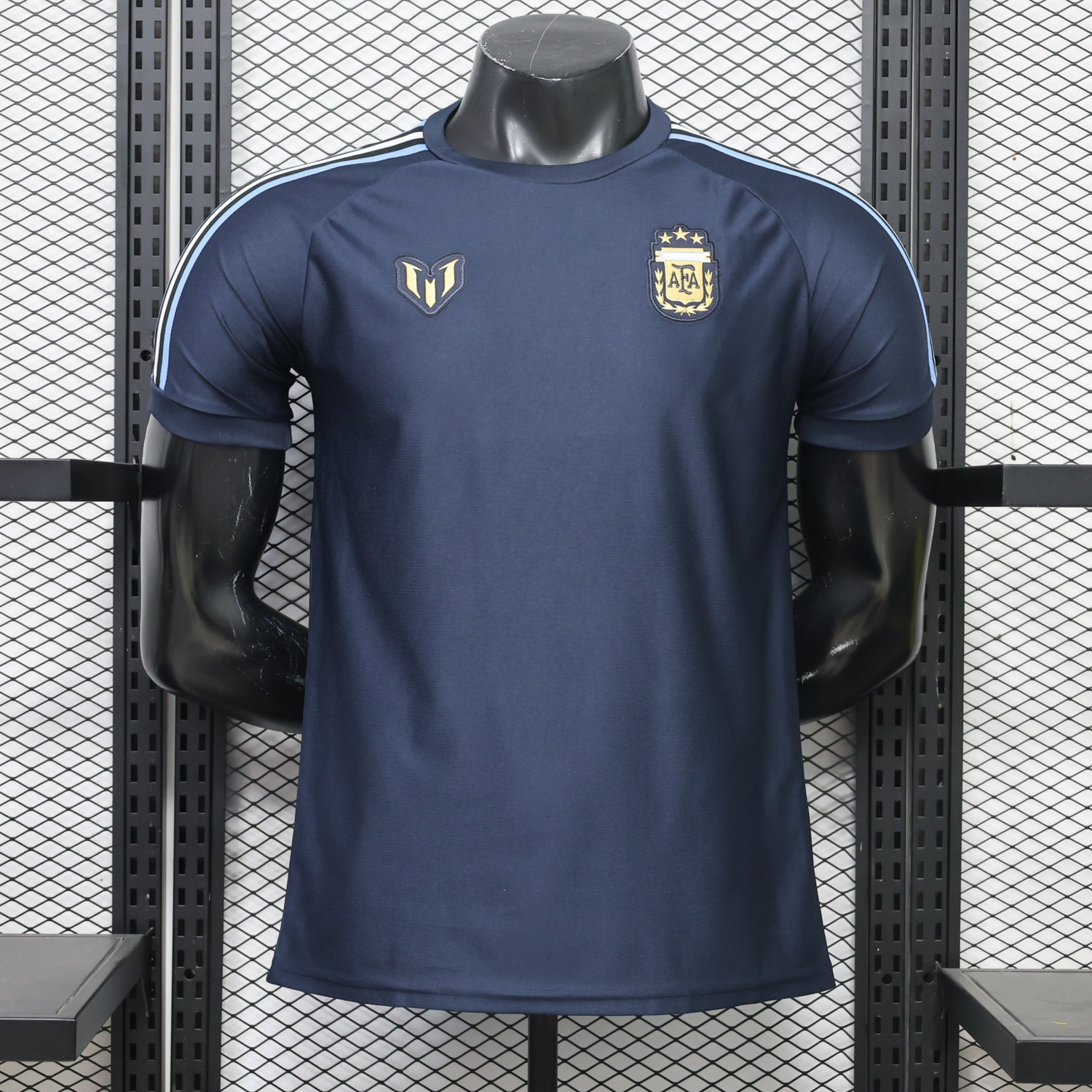 Argentina 2026 Messi Tribute Navy Blue Retro Style Casual Jersey - Player Version - UnitedFutballJersey