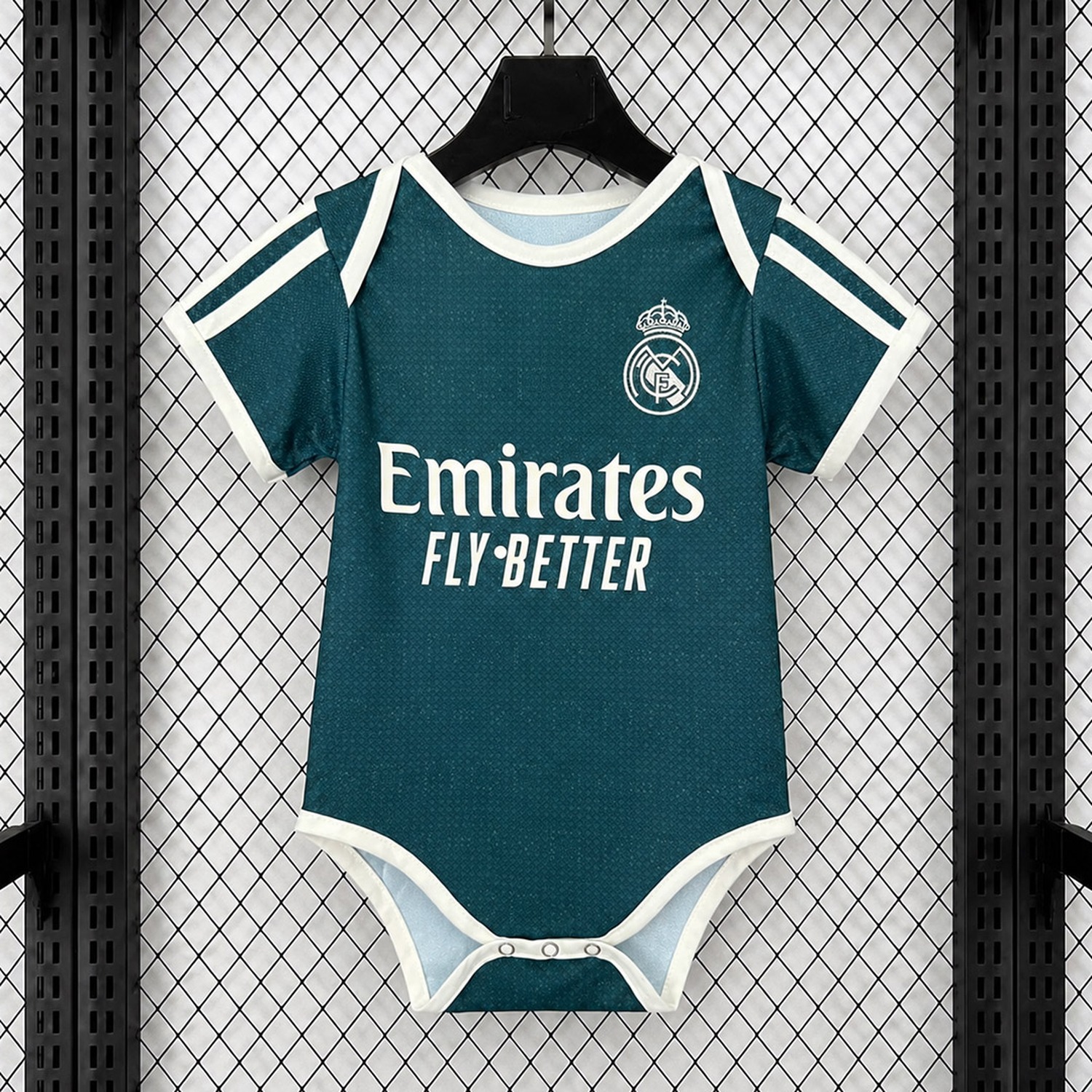 Real Madrid 26-27 Away Baby Crawling Suit - UnitedFutballJersey