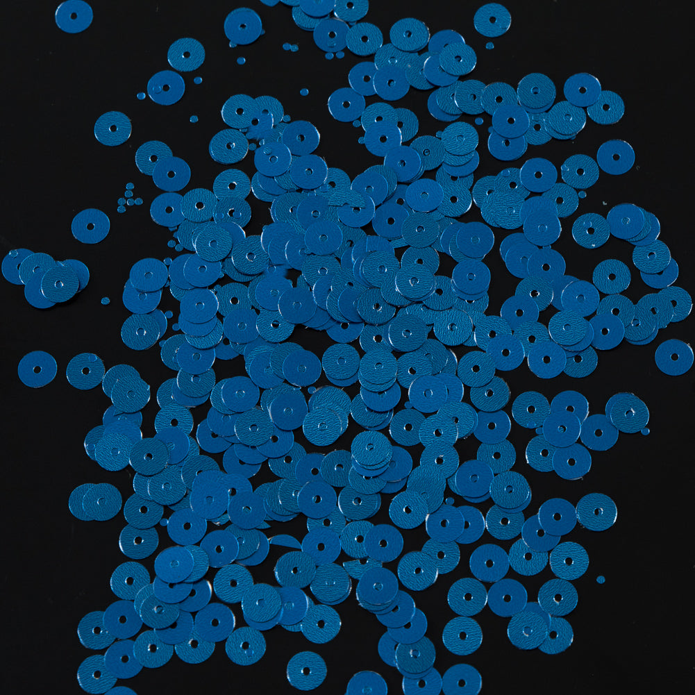 Bag of Blue Dull-Bright Loose Sequins - 6mm - Joann Fabrics