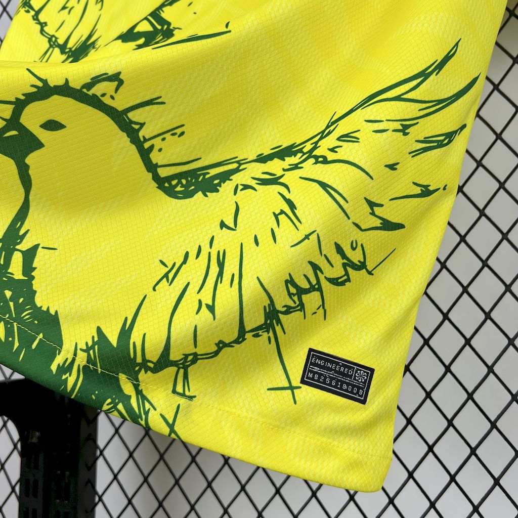 2025/2026 Brazil Pigeon Yellow Football Shirt 1:1 Thai Quality