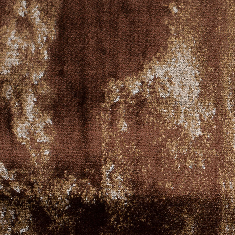 Metallic Brown/Gold Abstract Velvet - Joann Fabrics