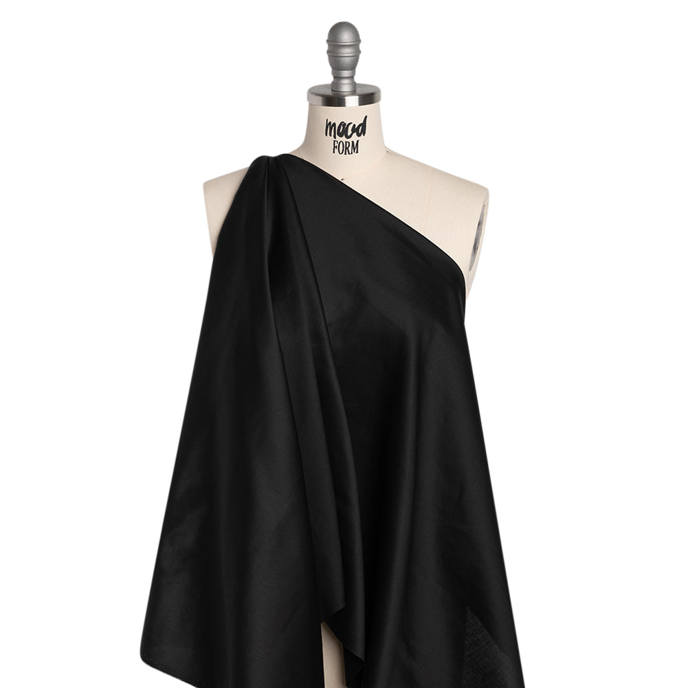 Stretch Rayon Shirting - Black - Designer Deadstock - Joann Fabrics