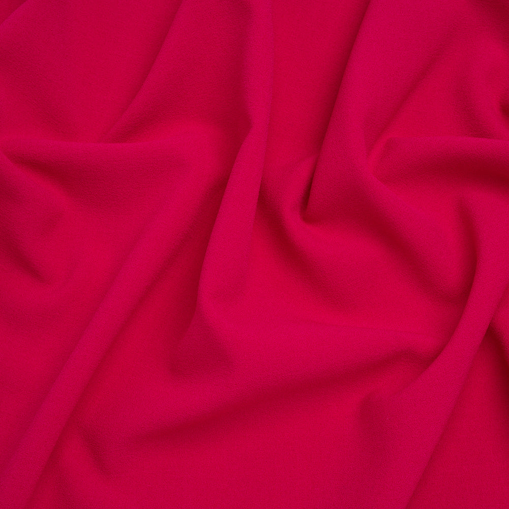Stretch Polyester Crepe - Deep Pink - Designer Deadstock - Joann Fabrics