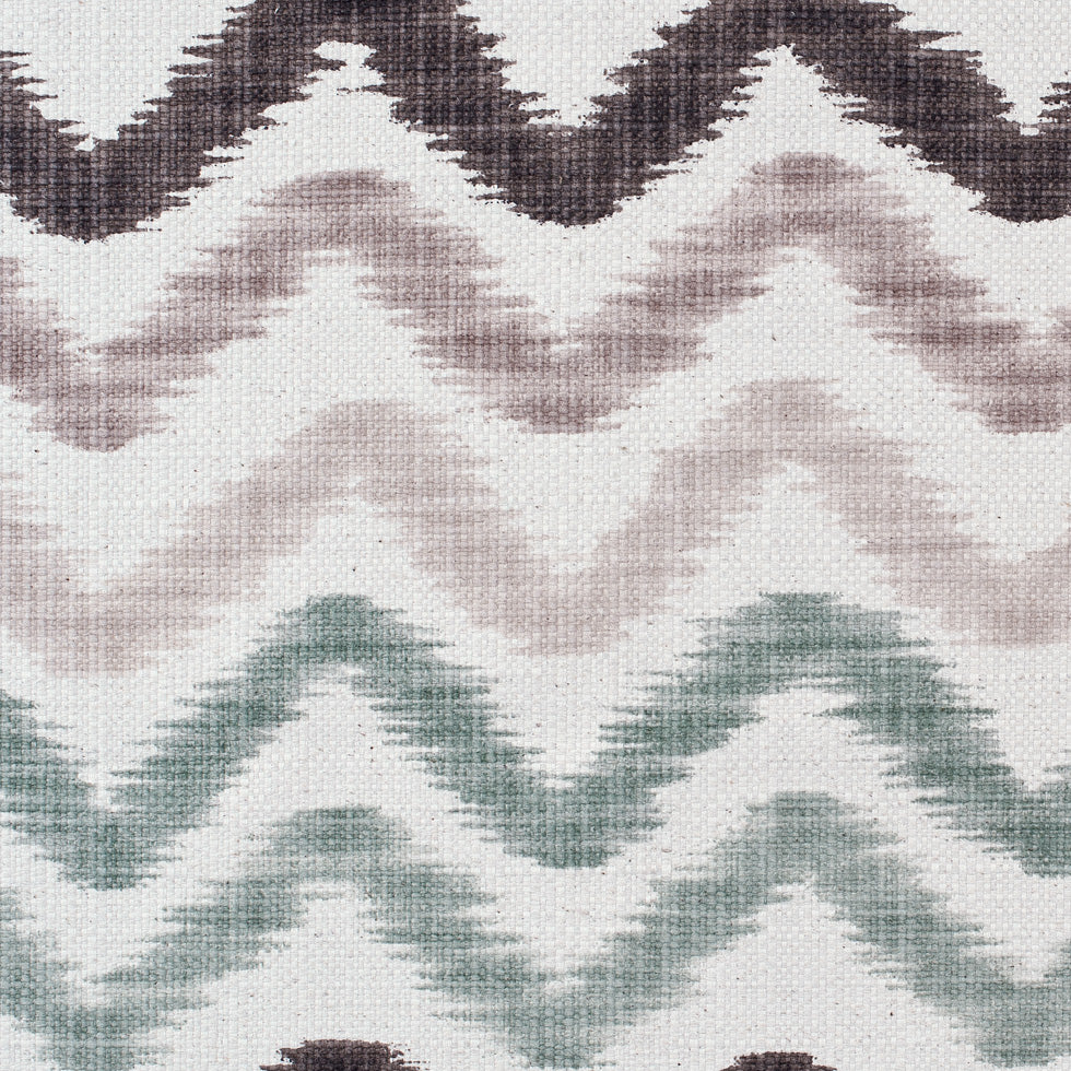 Taupe and Green Zig Zag Ikat Cotton-Blend - Joann Fabrics