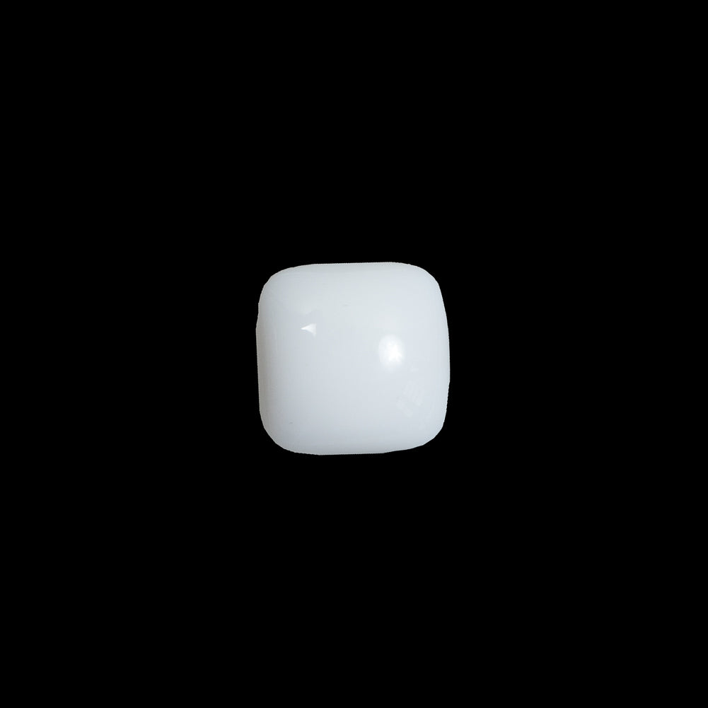 Glossy White Square Shank Back Button - 24L/15mm - Joann Fabrics