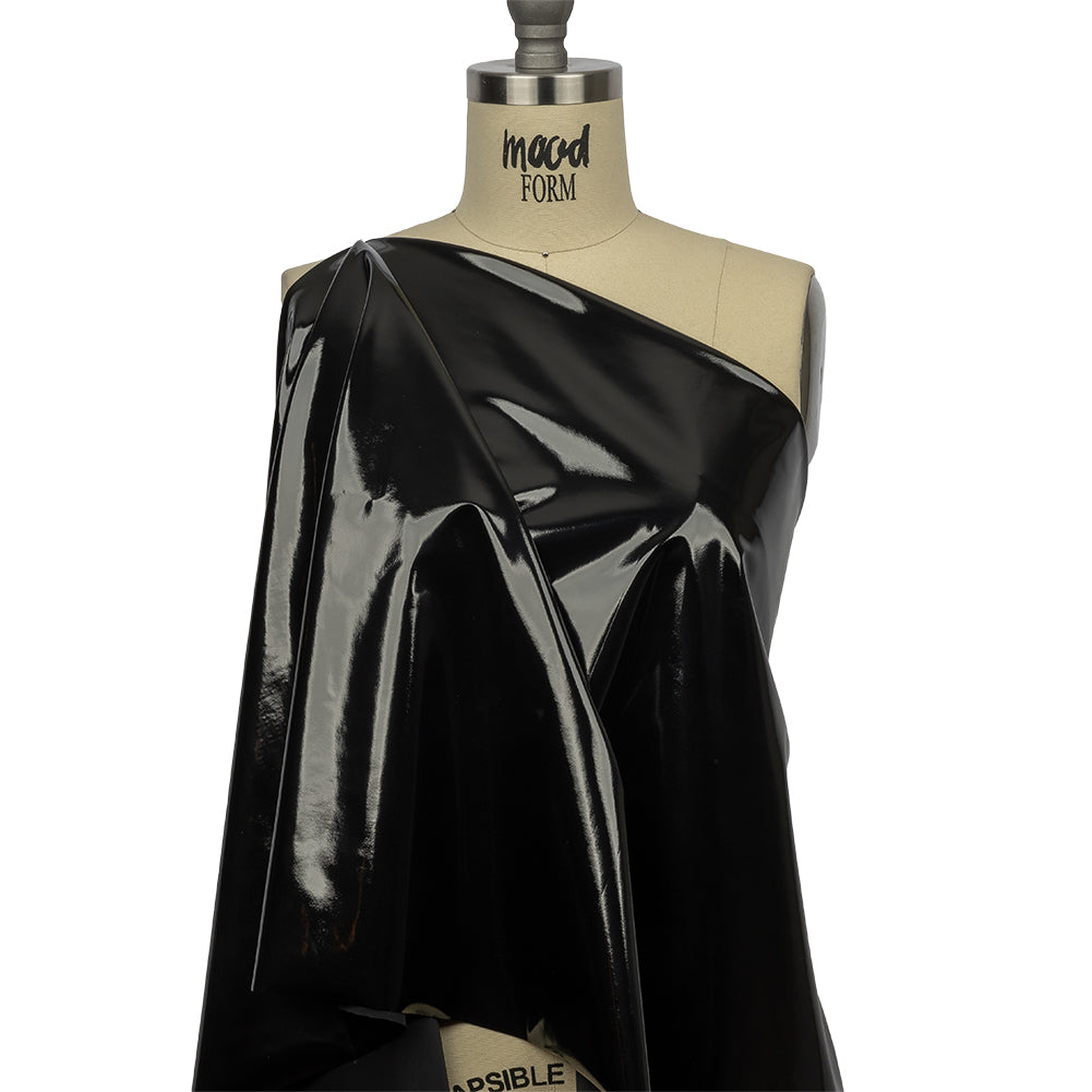 Black Stretch Faux Patent Leather - Joann Fabrics