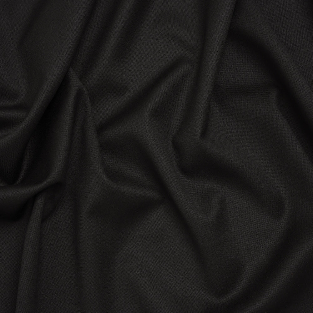 Wool Crepe-Faced Suiting - Black - Deadstock - Joann Fabrics