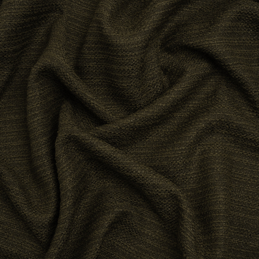Textured Recycled Polyester Woven - Khaki Boucle Stripes - British Imported - Joann Fabrics