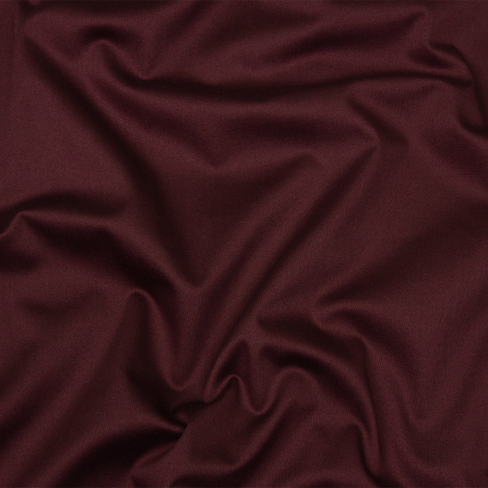 Stretch Cotton Sateen - Burgundy - Mood Exclusive Carlos Collection - Joann Fabrics