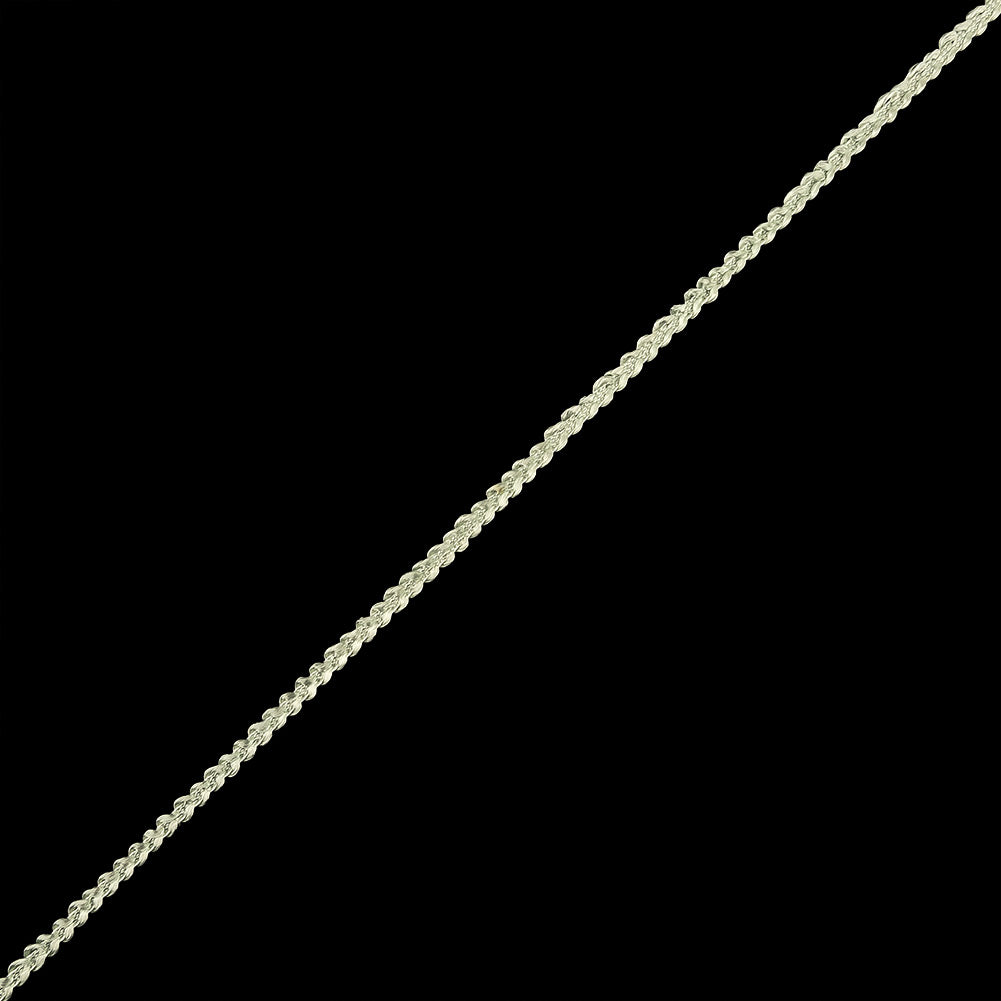 Milky Green Cotton Blend Braided Trim - 0.1875
