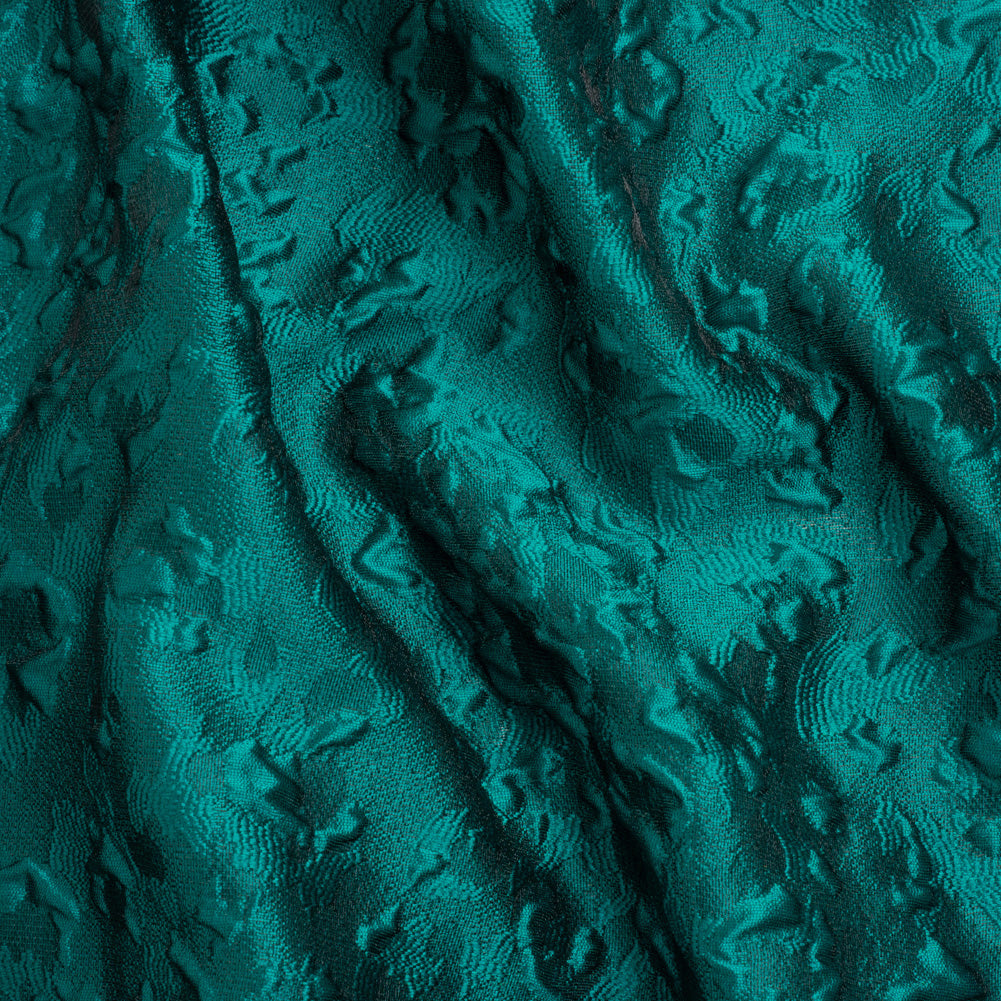 Luminous Teal Wild Spots Lightweight Luxury Brocade - Joann Fabrics