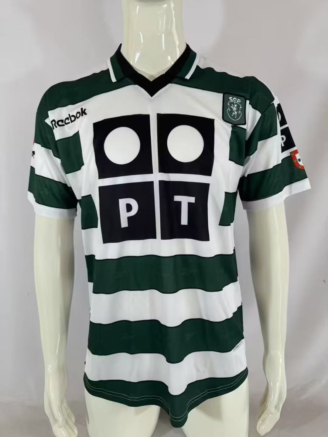 2000/2001 Retro Sporting Lisbon Home Football Shirt 1:1 Thai Quality