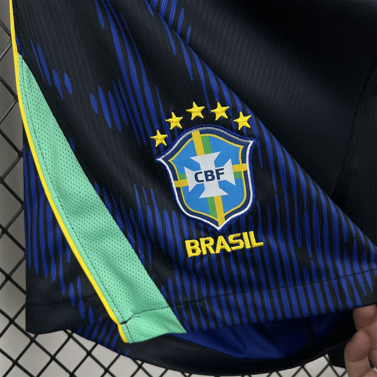 Brazil 2026 Away Blue Shorts - Fans Version - UnitedFutballJersey