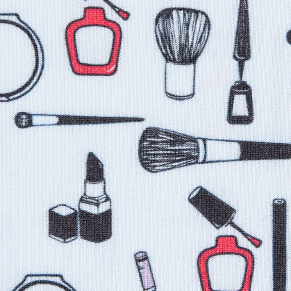 Make-Up Digitally Printed on a Stretch Neoprene/Scuba Knit - Joann Fabrics