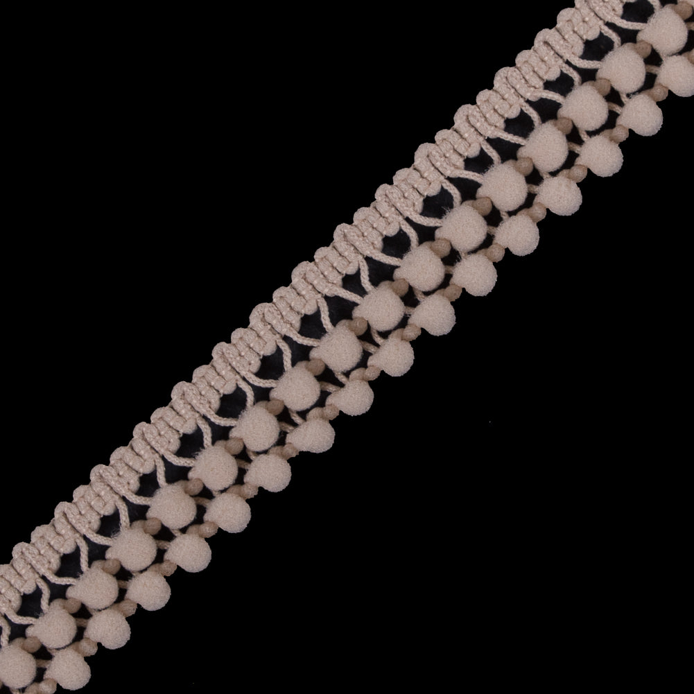 European Light Beige Two Row Mini Pom Pom Trim - Joann Fabrics