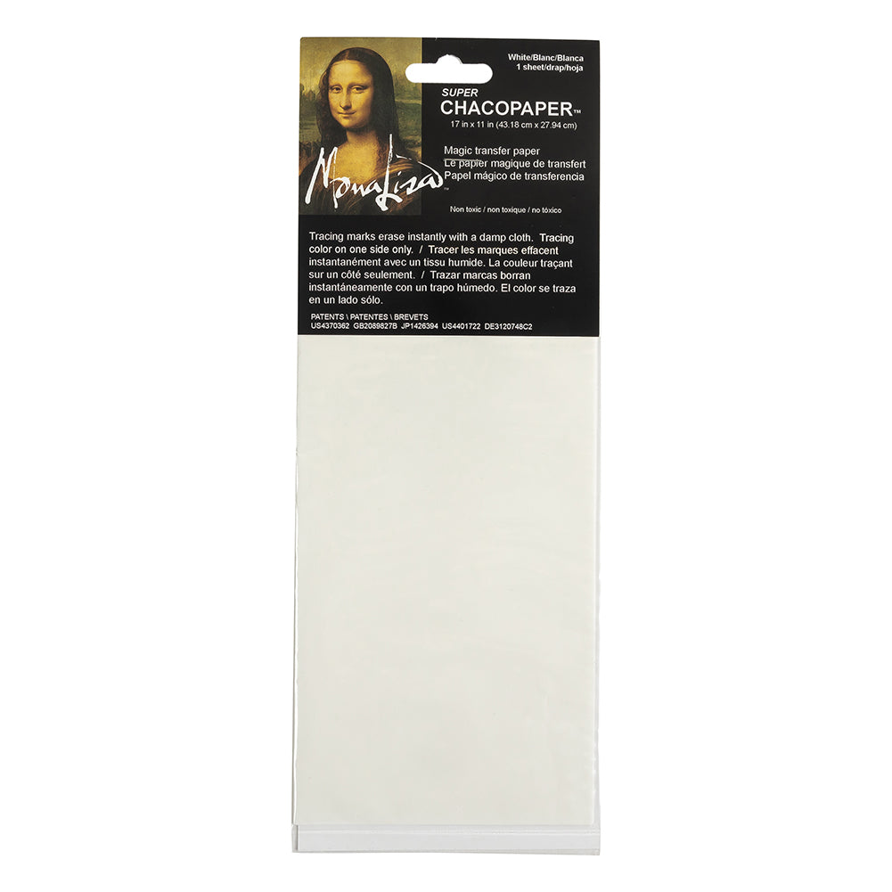 Mona Lisa White Super Chaco Transfer Paper - 17 x 11