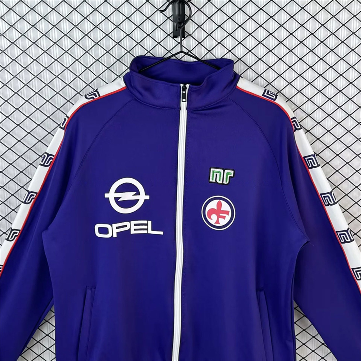 Retro Fiorentina 1985-86 Windbreaker Jacket - Blue - UnitedFutballJersey
