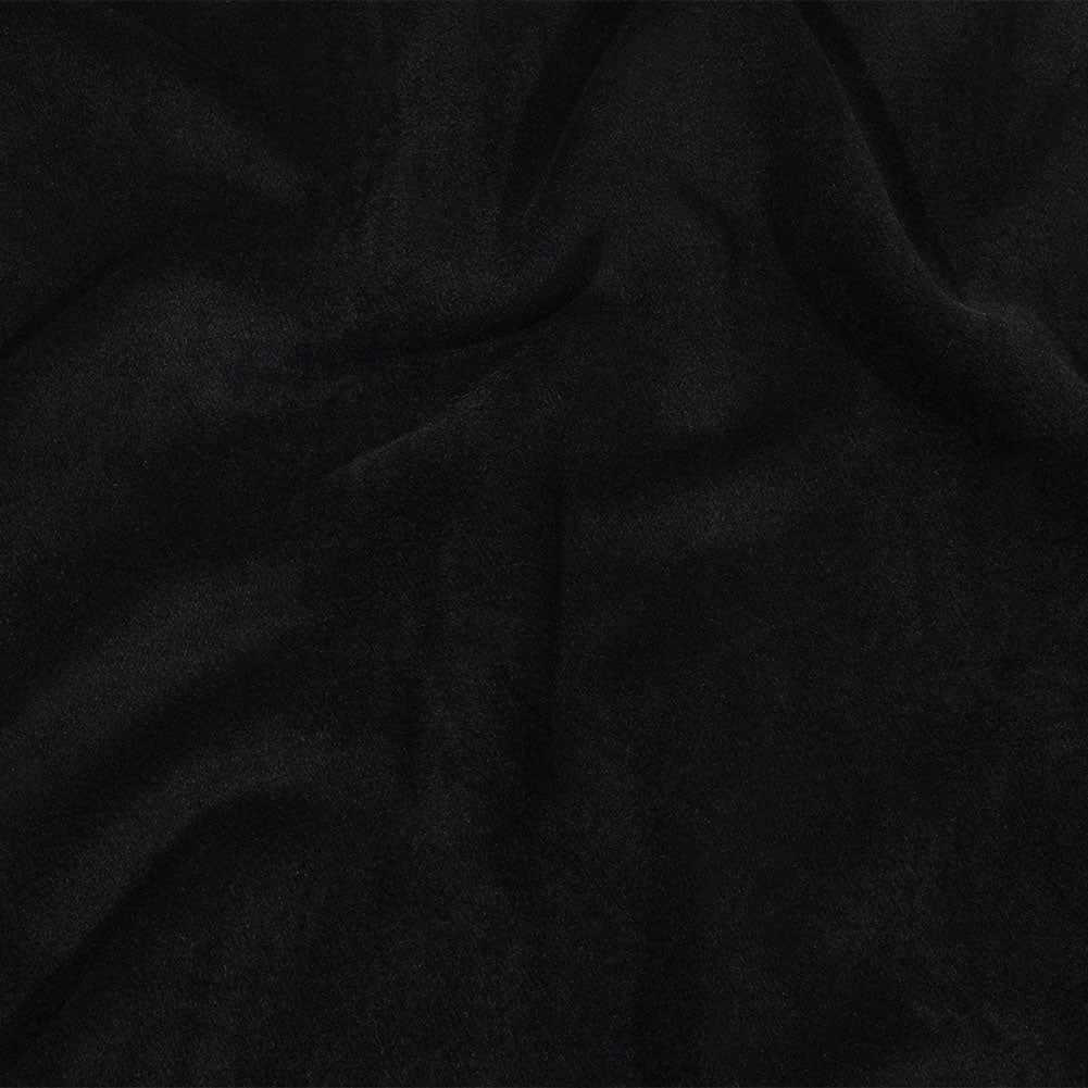 Balenciaga Italian Black Brushed Blended Camel Hair Twill Coating - Joann Fabrics