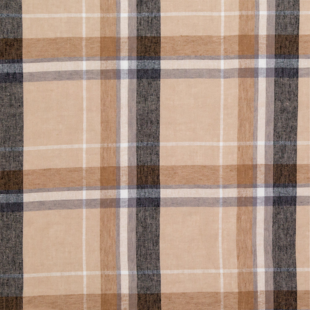 Beige Plaid Cotton Gauze - Joann Fabrics